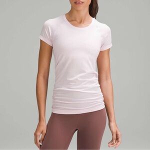 Lululemon Swiftly Tech Short Sleeve 2.0 in Meadowsweet Pink